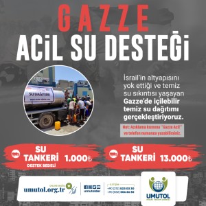 Gazze - Tanker Su Destek